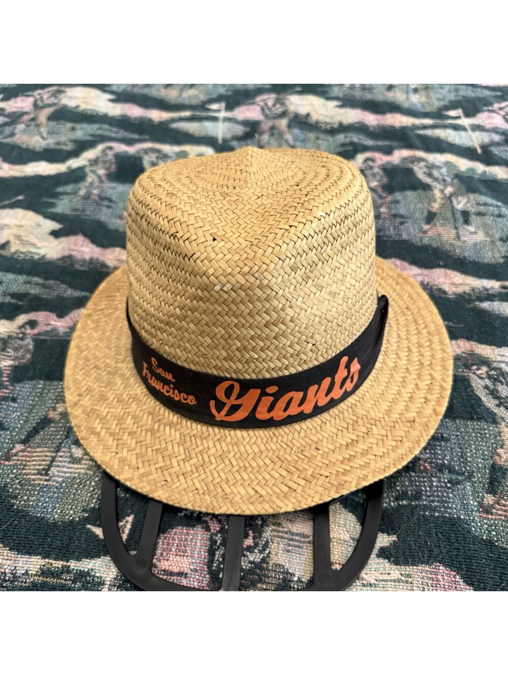 Vintage 70s/80s Rare San Fransisco Giants Baseball Straw Hat OSFM